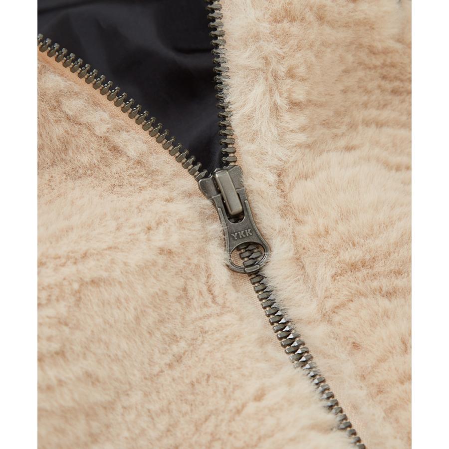 ファーパーカー メンズ フード ファー ジップアップ ジャケット ブルゾン 星柄 ワッペン ビッグ オーバーサイズ 暖か 温かい 起毛 刺繍 improves | improves | 13