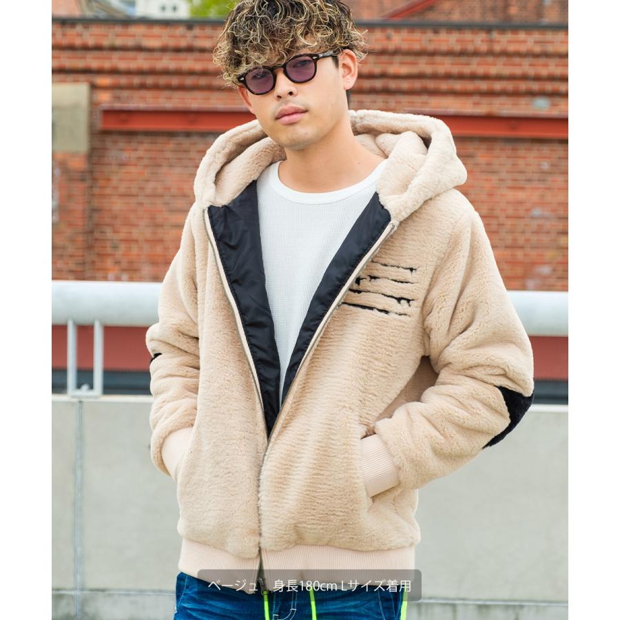 ABERCROMBIE AND FITCH ブルゾン フード ファー ベージュ ✨New ABERCROMBIE & FITCH Hooded Faux Fur Zip Jacket Cream