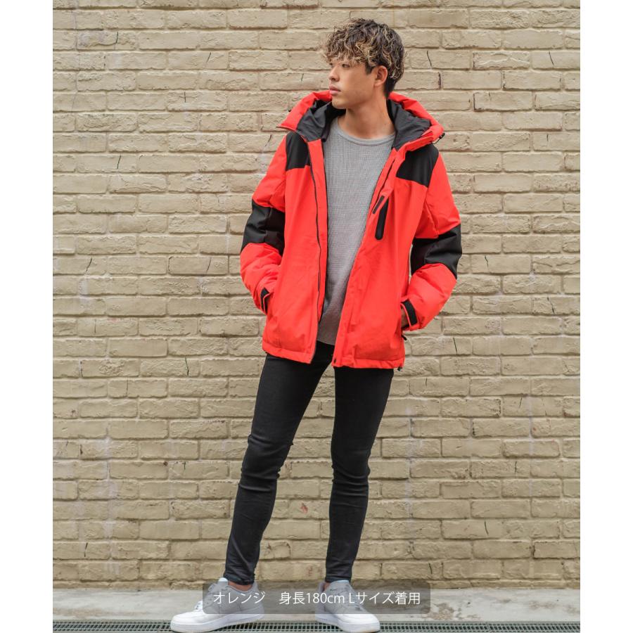 中綿ジャケット メンズ 防寒 撥水 フードジャケット 無地 バンダナ柄 ペイズリー柄 ジャンバー ジャンパー ダウンジャケット improves | improves | 02