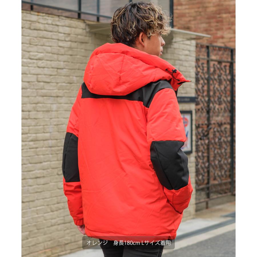 中綿ジャケット メンズ 防寒 撥水 フードジャケット 無地 バンダナ柄 ペイズリー柄 ジャンバー ジャンパー ダウンジャケット improves | improves | 03