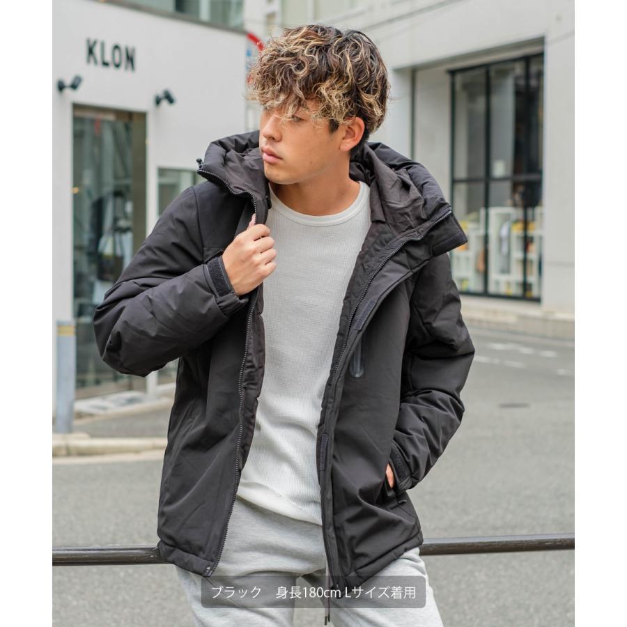 中綿ジャケット メンズ 防寒 撥水 フードジャケット 無地 バンダナ柄 ペイズリー柄 ジャンバー ジャンパー ダウンジャケット improves | improves | 07