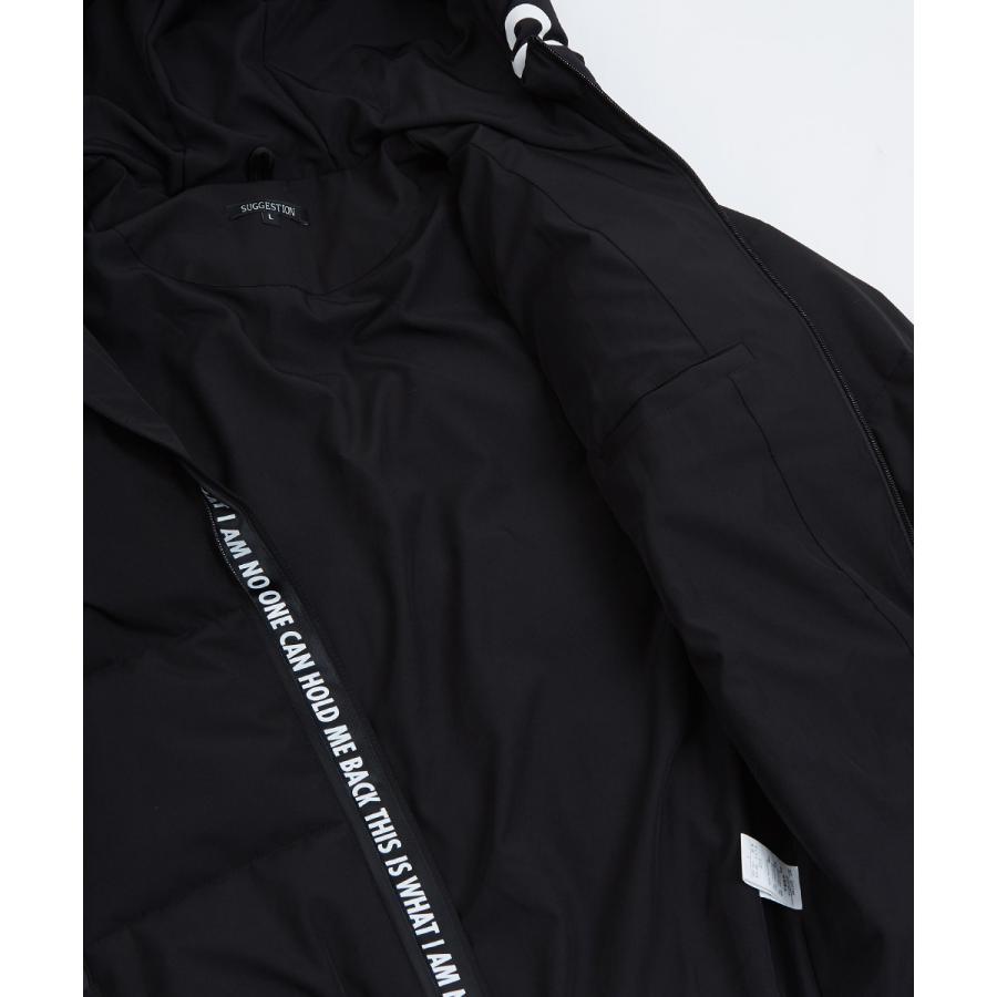 中綿ジャケット メンズ 防寒 撥水 フードジャケット スタンドネック ボリュームネック 無地 黒 白 赤 ダウンジャケット improves | improves | 15