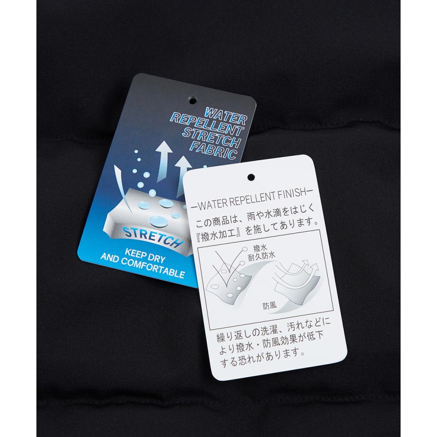 中綿ジャケット メンズ 防寒 撥水 フードジャケット スタンドネック ボリュームネック 無地 黒 白 赤 ダウンジャケット improves | improves | 16