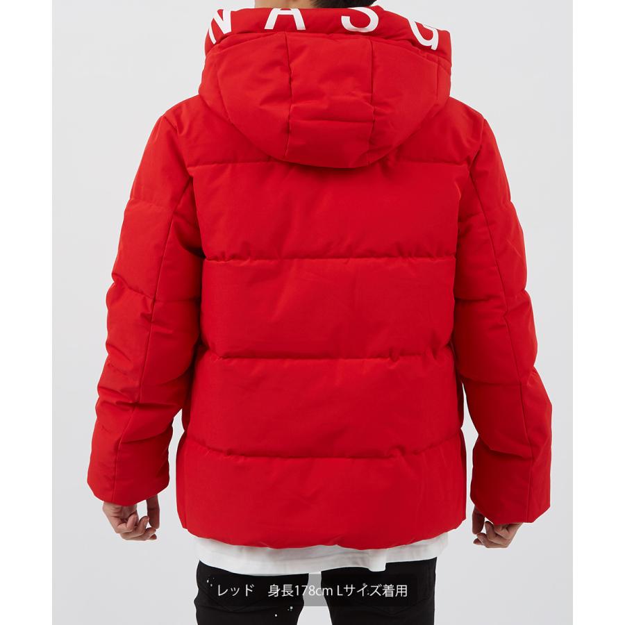 中綿ジャケット メンズ 防寒 撥水 フードジャケット スタンドネック ボリュームネック 無地 黒 白 赤 ダウンジャケット improves | improves | 06