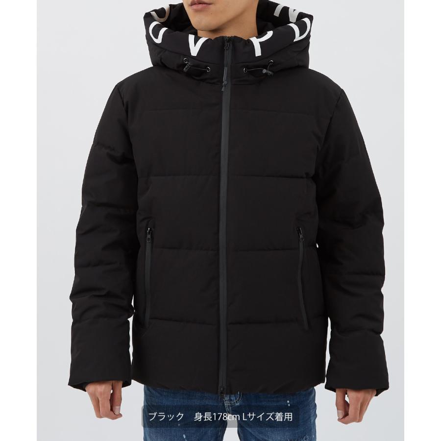 中綿ジャケット メンズ 防寒 撥水 フードジャケット スタンドネック ボリュームネック 無地 黒 白 赤 ダウンジャケット improves | improves | 08