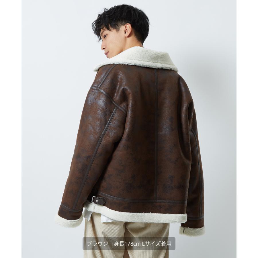 improves ボアジャケット メンズ 裏ボア ミリタリージャケット B-3