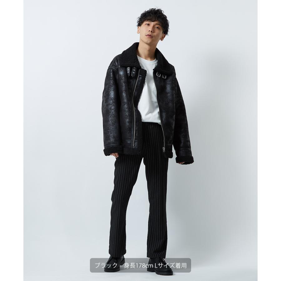 improves ボアジャケット メンズ 裏ボア ミリタリージャケット B-3