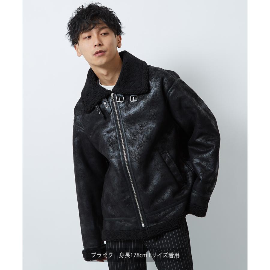 improves ボアジャケット メンズ 裏ボア ミリタリージャケット B-3