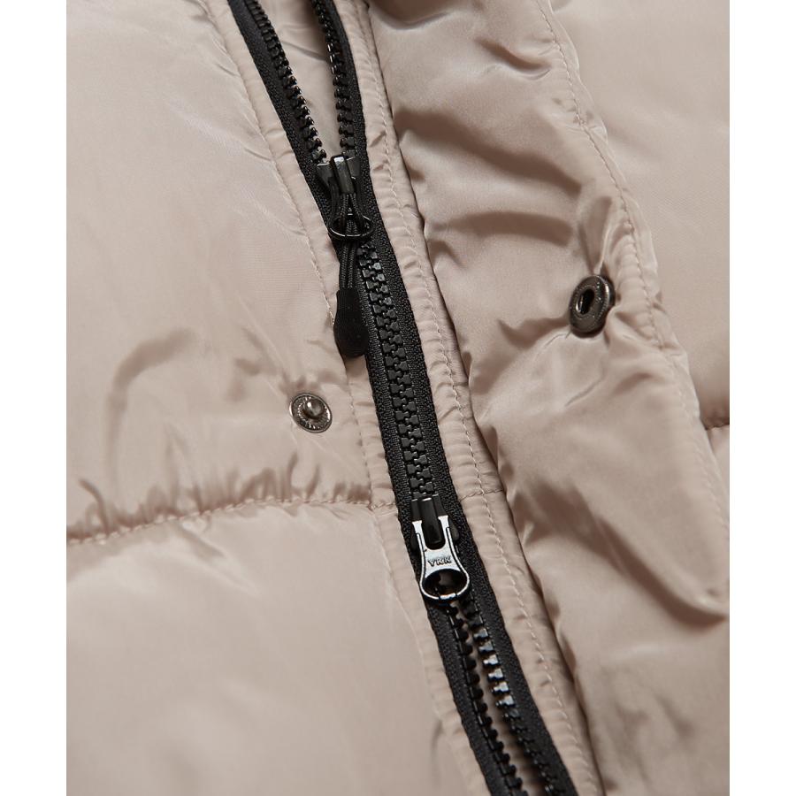 中綿ジャケット メンズ ダウンジャケット コクーンシルエット ジャンパー ブルゾン ドロップショルダー ビッグシルエット オーバーサイズ フード付 | improves | 13