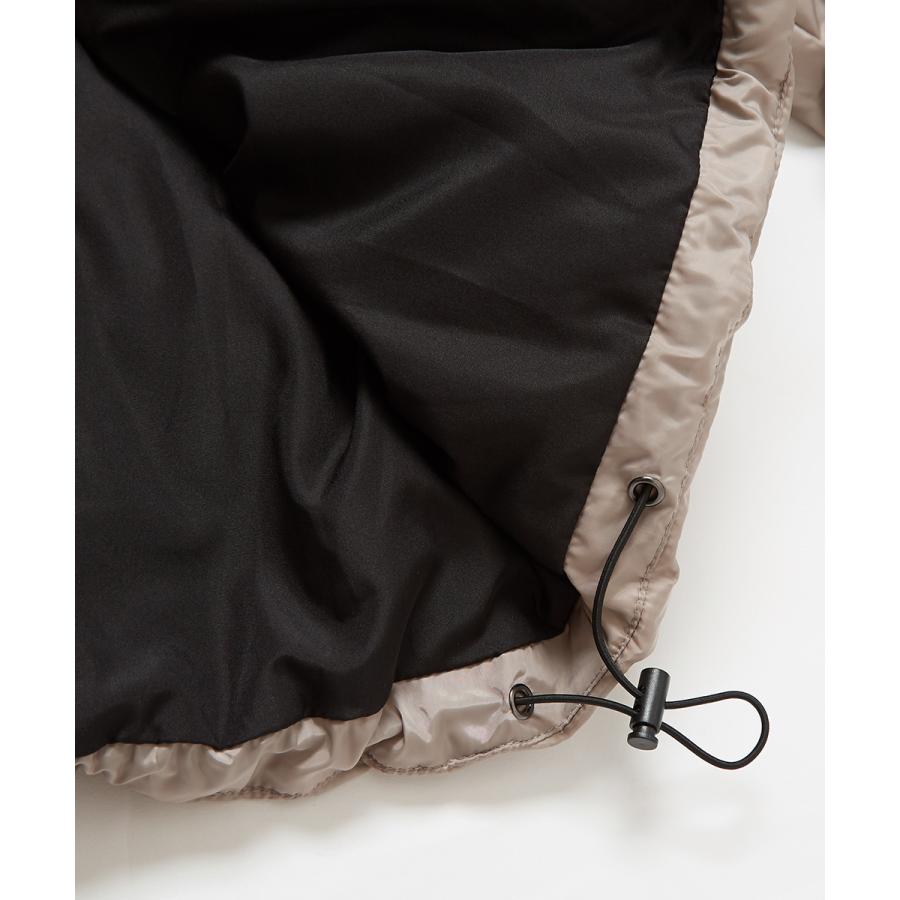 中綿ジャケット メンズ ダウンジャケット コクーンシルエット ジャンパー ブルゾン ドロップショルダー ビッグシルエット オーバーサイズ フード付 | improves | 16