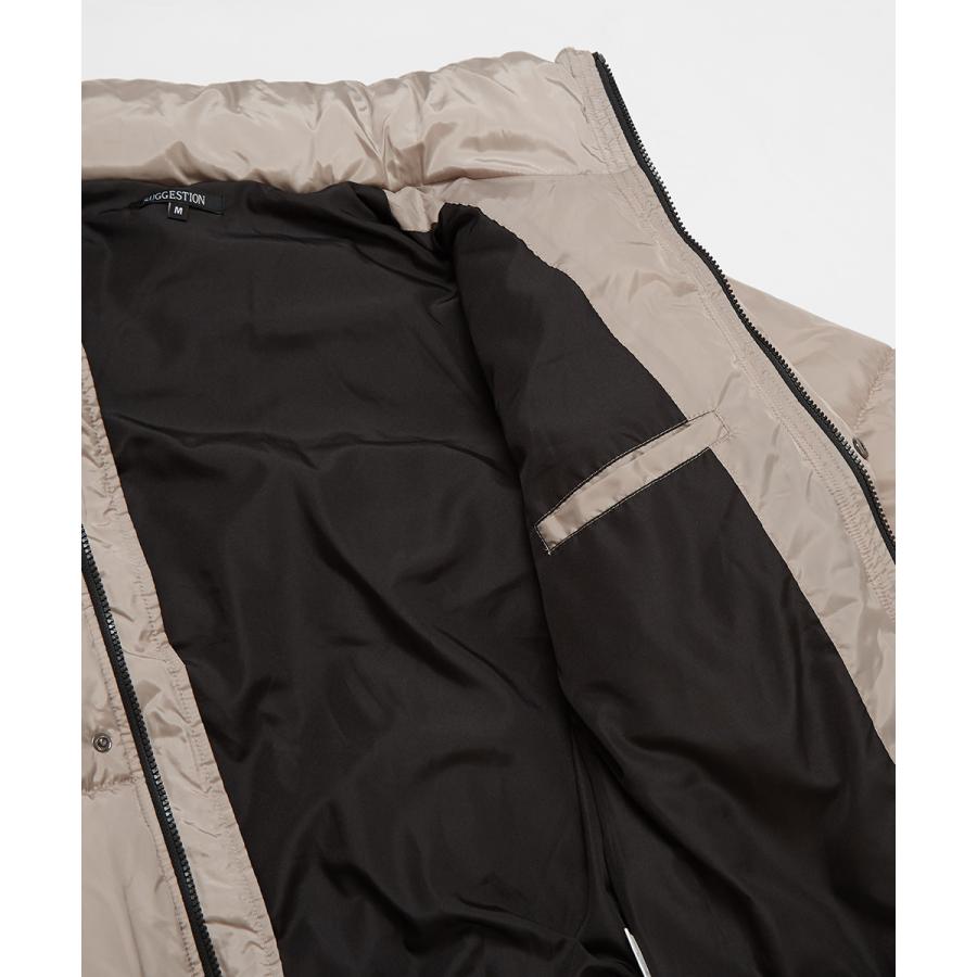 中綿ジャケット メンズ ダウンジャケット コクーンシルエット ジャンパー ブルゾン ドロップショルダー ビッグシルエット オーバーサイズ フード付 | improves | 19