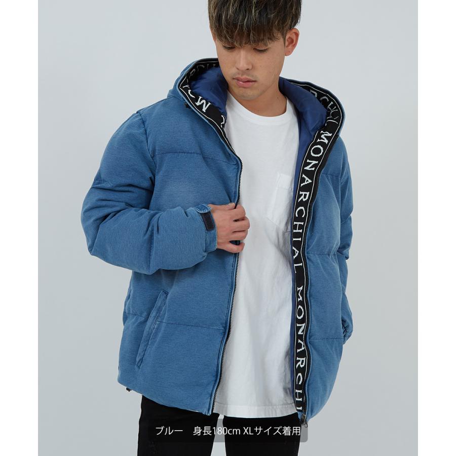 中綿ジャケット メンズ 防寒 ダウンジャケット ビンテージ風 ヴィンテージ風 カットデニム ストレッチ 青 ジャンパー ジャンバー サーフ系 improves | improves | 10