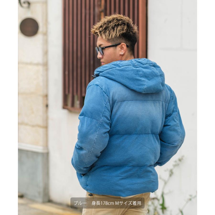 XLARGE デニムブルー ダウンジャケット improves 中綿ジャケット メンズ 防寒 ダウンジャケット