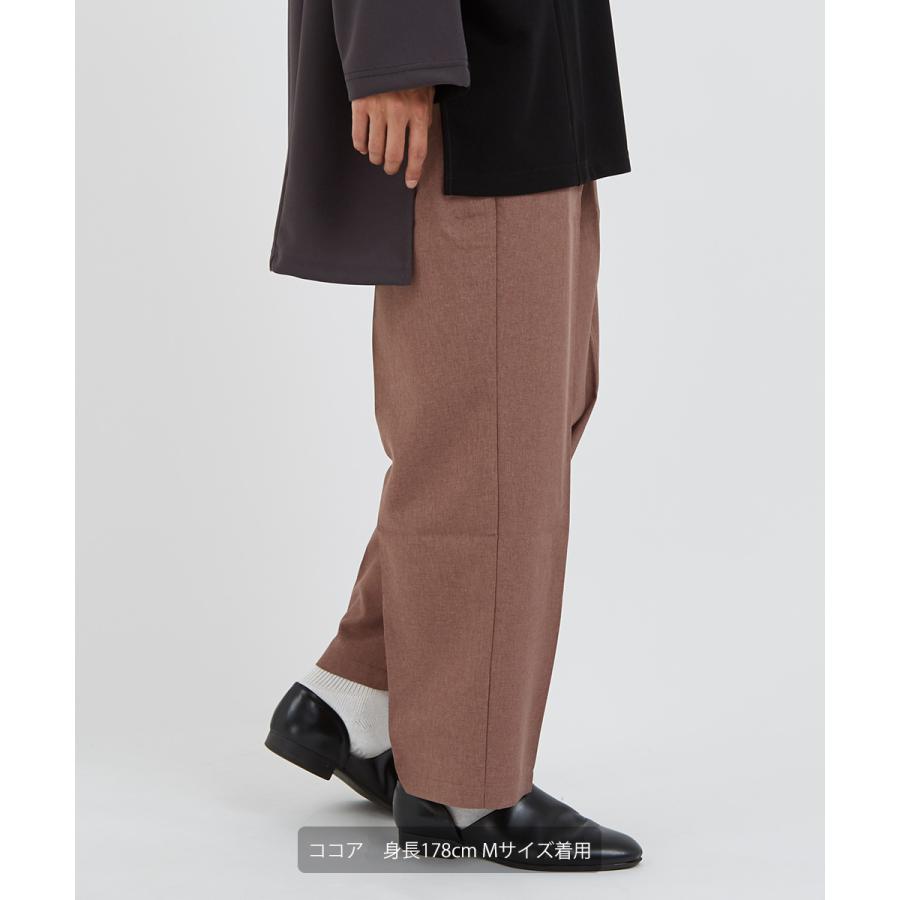 ワイドパンツ メンズ スラックス セットアップ可能 テーパード ウエストゴム オーバーサイズ 大きいサイズ イージーパンツ improves | improves | 14