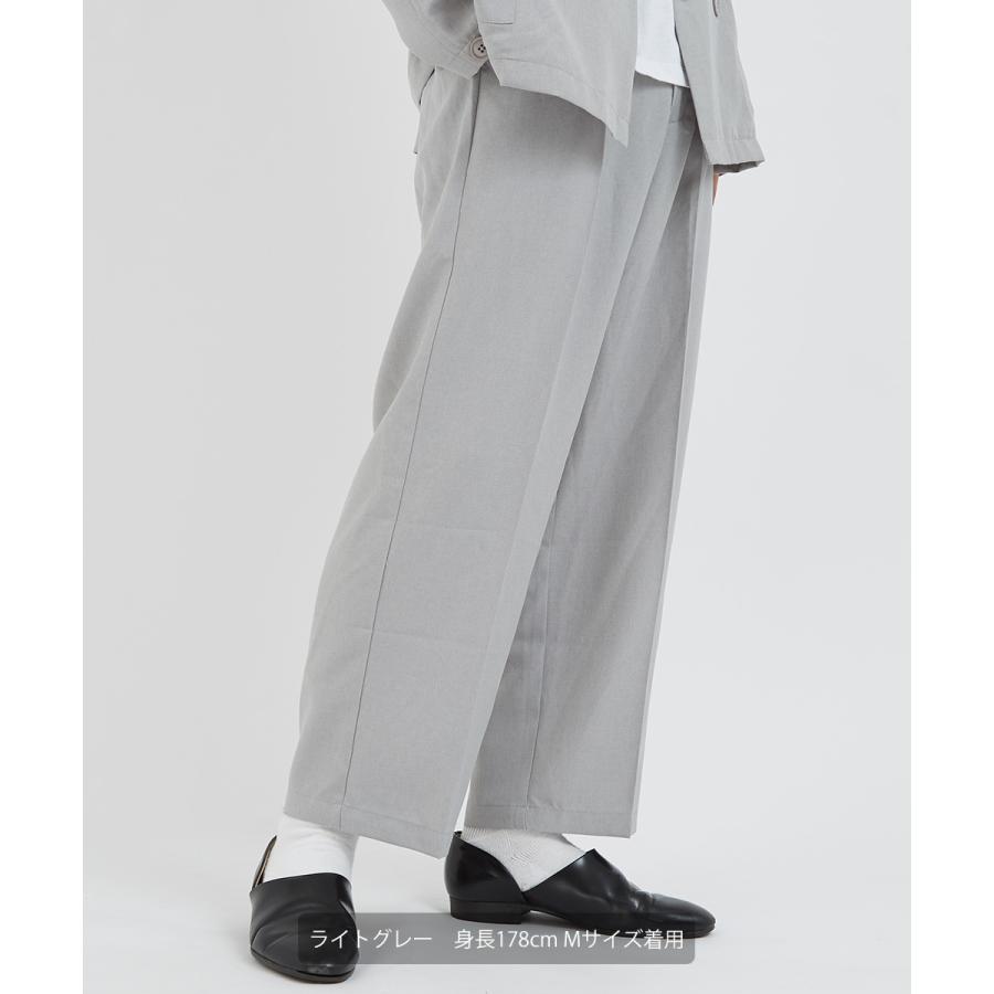 improves ワイドパンツ メンズ スラックス セットアップ可能