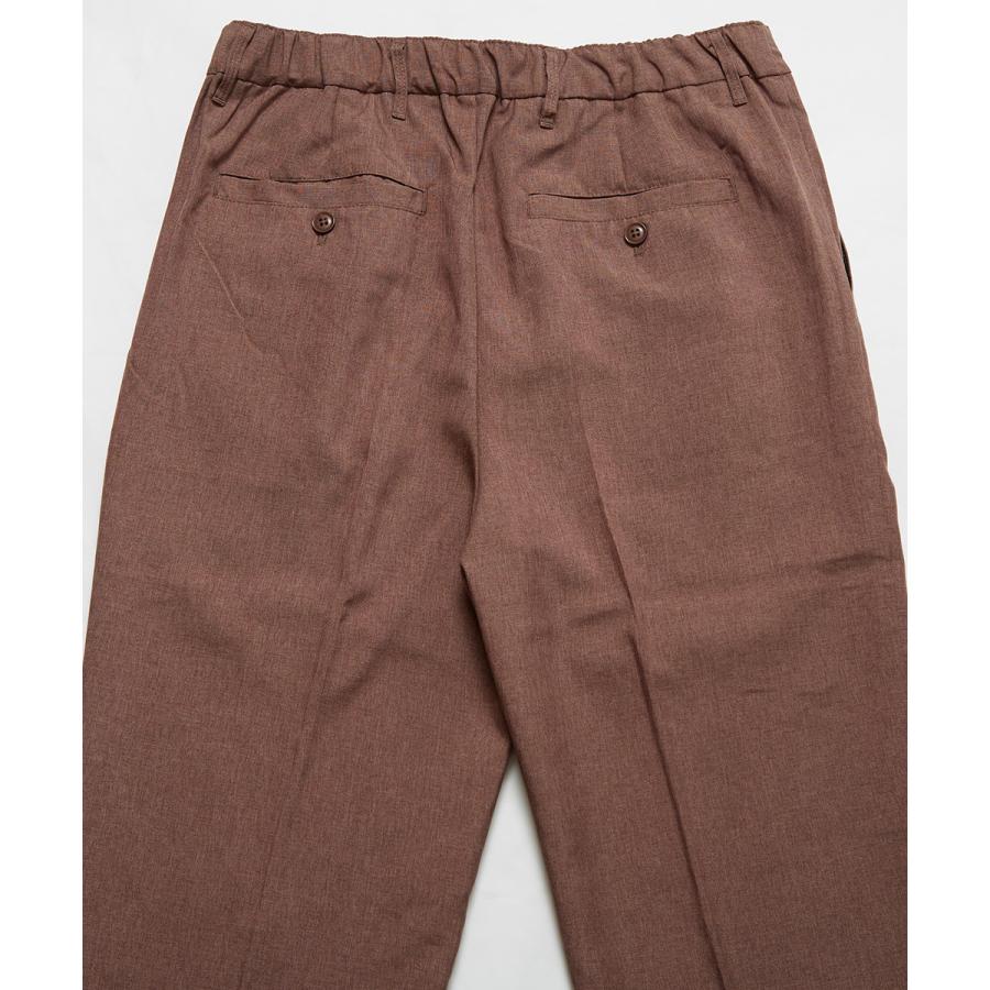 テーパードパンツ メンズ スラックス セットアップ可能 センタープレス ウエストゴム イージーパンツ ゆったり 大きいサイズ 黒 無地 improves | improves | 18