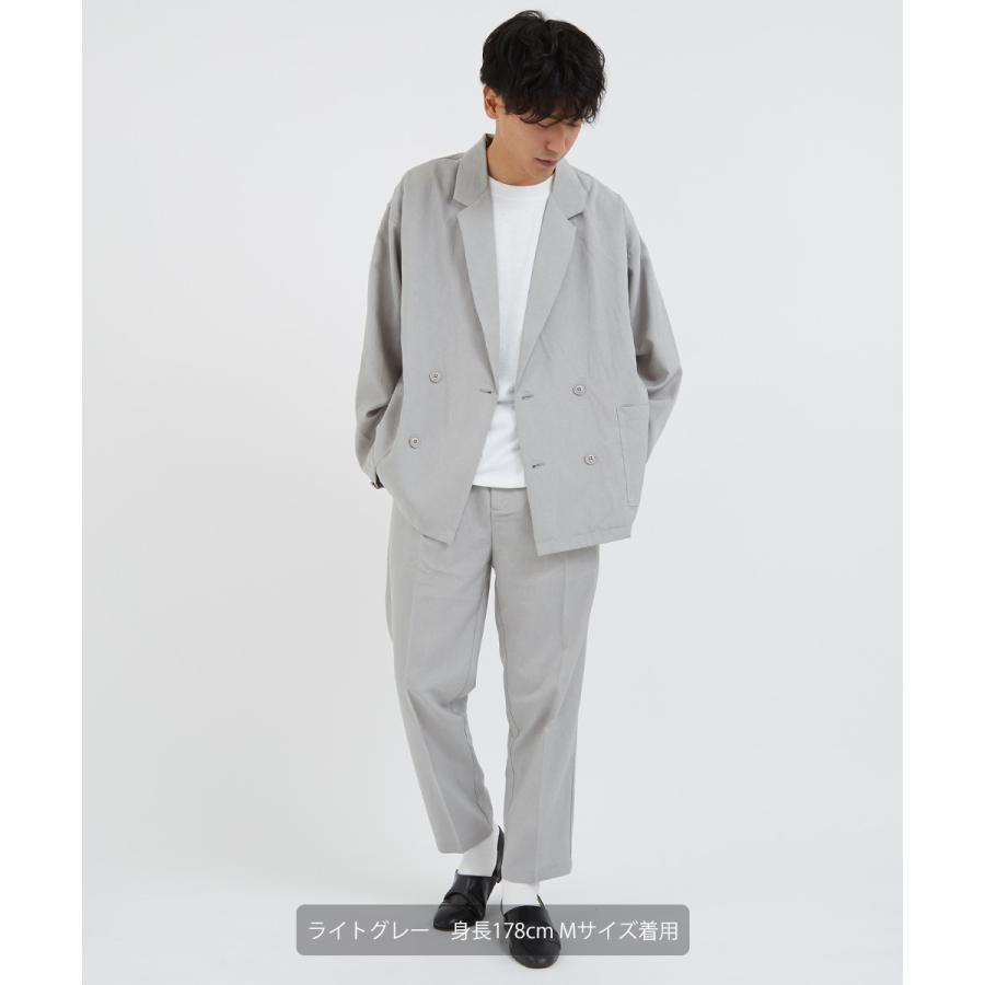 ライトグレー メンズパンツ ウエストゴム グレー系 メンズ 脇全開スウェットパンツ／紳士用／全開