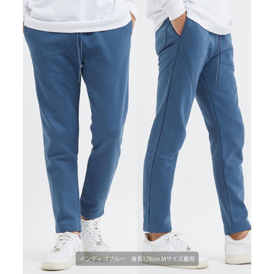 スウェットパンツ メンズ 裏起毛 パンツ 暖かい あったか セットアップ可能 ウエストゴム テーパード ゆったり 無地 スエット イージーパンツ improves | improves | 12