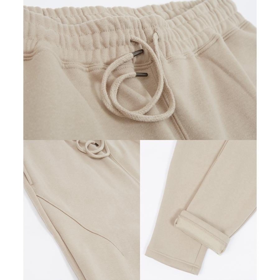 スウェットパンツ メンズ 裏起毛 パンツ 暖かい あったか セットアップ可能 ウエストゴム テーパード ゆったり 無地 スエット イージーパンツ improves | improves | 18