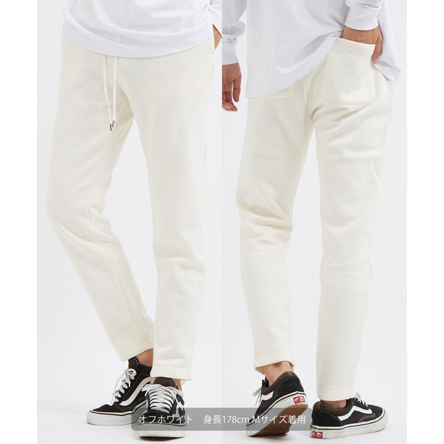 スウェットパンツ メンズ 裏起毛 パンツ 暖かい あったか セットアップ可能 ウエストゴム テーパード ゆったり 無地 スエット イージーパンツ improves | improves | 03