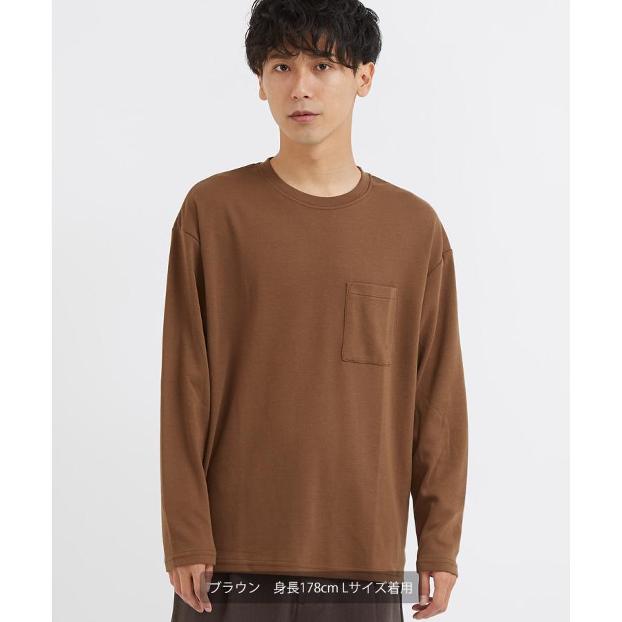 長袖tシャツ メンズ クルーネック ポケットtシャツ ポンチ素材 無地 白 黒 青 緑 ロングtシャツ ポケt ロンt カットソー シンプル Improves Improves インプローブス 通販 Yahoo ショッピング