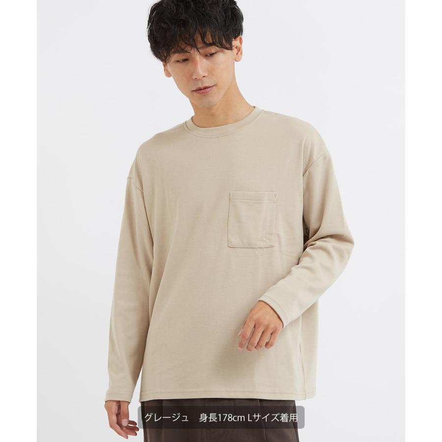 長袖tシャツ メンズ クルーネック ポケットtシャツ ポンチ素材 無地 白 黒 青 緑 ロングtシャツ ポケt ロンt カットソー シンプル Improves Improves インプローブス 通販 Yahoo ショッピング