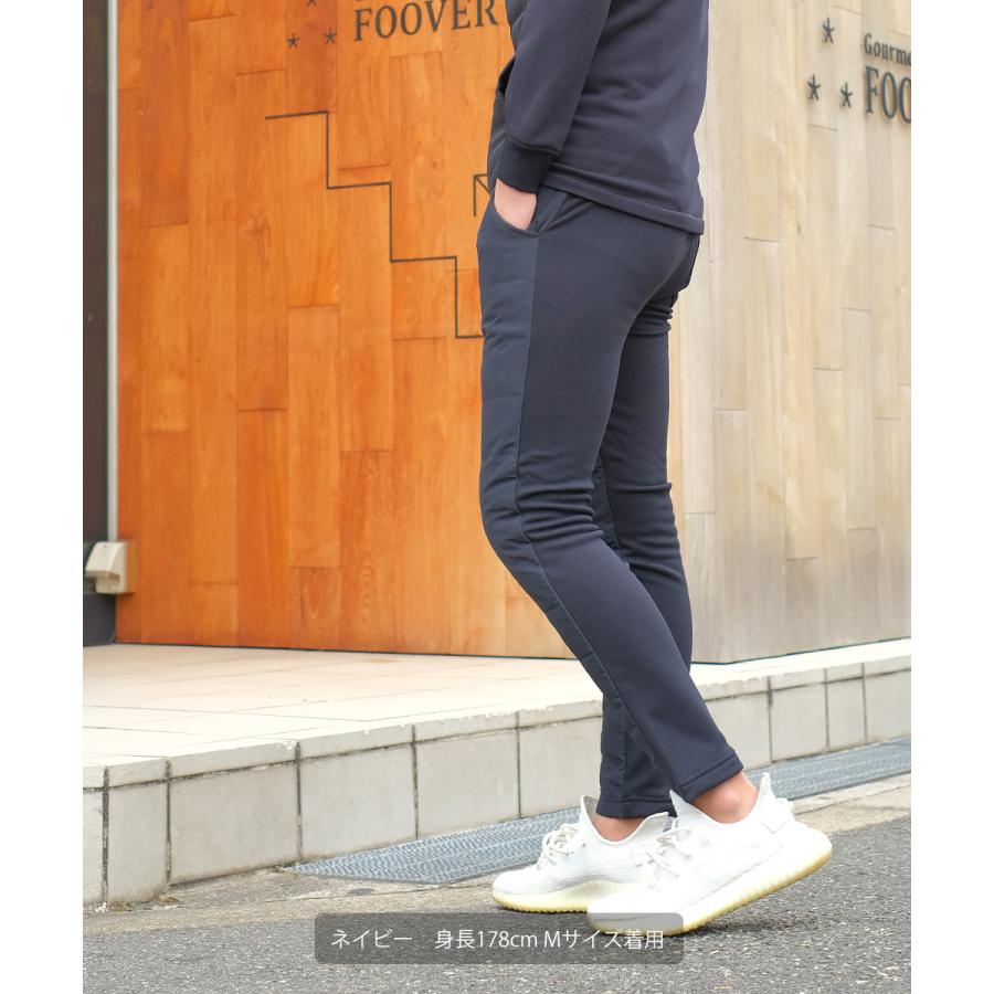 ジョガーパンツ メンズ 裏起毛 ダウンフェザー入り ウエストゴム セットアップ可能 スリム ダウンパンツ カモフラ柄 迷彩柄 improves | improves | 11