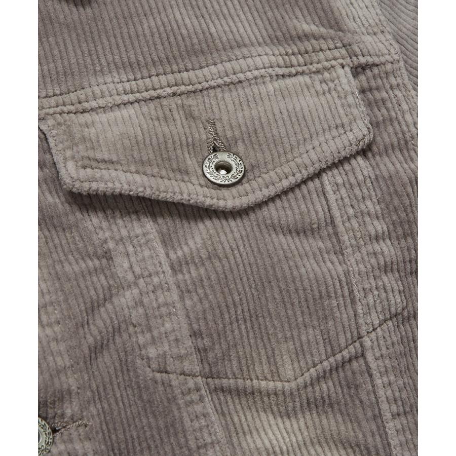 デニムジャケット メンズ コーデュロイ ジャケット Gジャン 細身 スリム ショート丈 ストレッチ シンプル 無地 improves | improves | 14