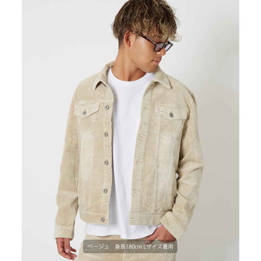 デニムジャケット メンズ コーデュロイ ジャケット Gジャン 細身 スリム ショート丈 ストレッチ シンプル 無地 Improves Improves インプローブス 通販 Yahoo ショッピング