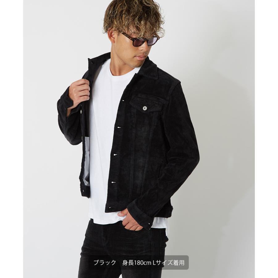 デニムジャケット メンズ コーデュロイ ジャケット Gジャン 細身 スリム ショート丈 ストレッチ シンプル 無地 improves | improves | 07