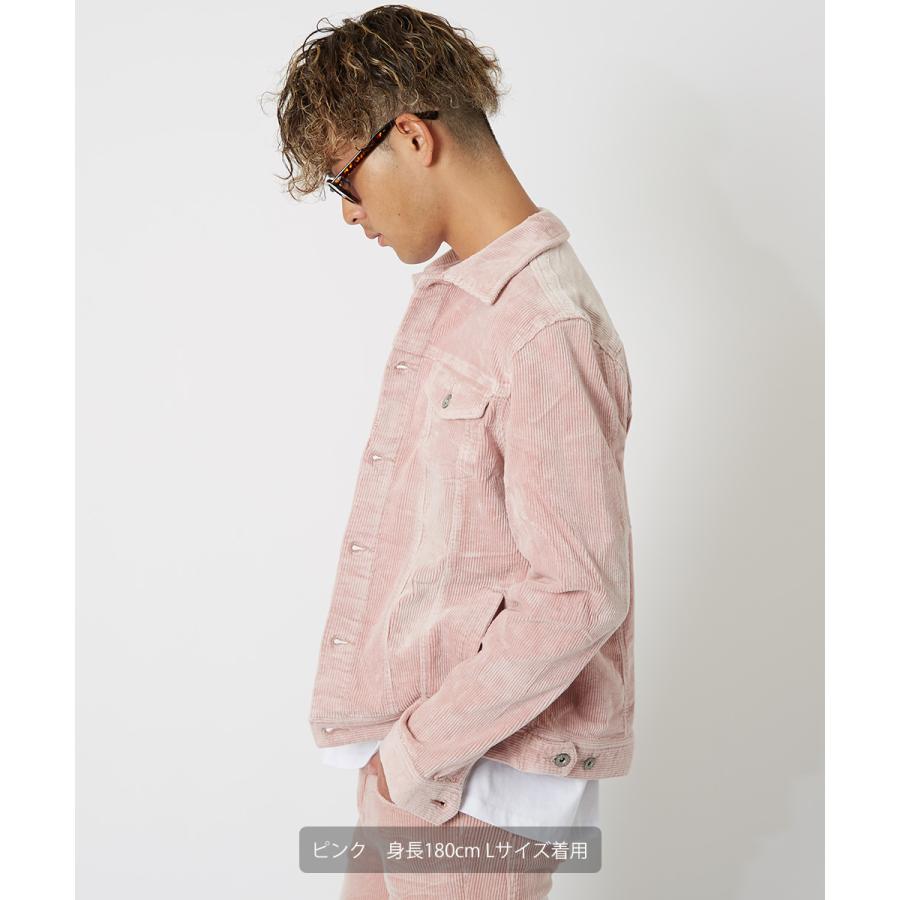 デニムジャケット メンズ コーデュロイ ジャケット Gジャン 細身 スリム ショート丈 ストレッチ シンプル 無地 improves | improves | 09