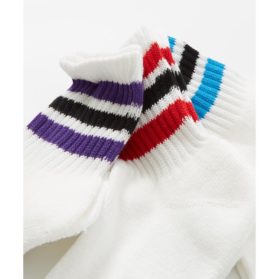 FRUIT OF THE LOOM フルーツオブザルーム ソックス メンズ 3足セット ライン ボーダー クルーソックス ショートソックス 靴下 くつした ブランド | FRUIT OF THE LOOM | 03