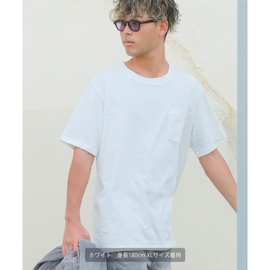FRUIT OF THE LOOM Tシャツ メンズ 半袖 クルーネック ポケットTシャツ