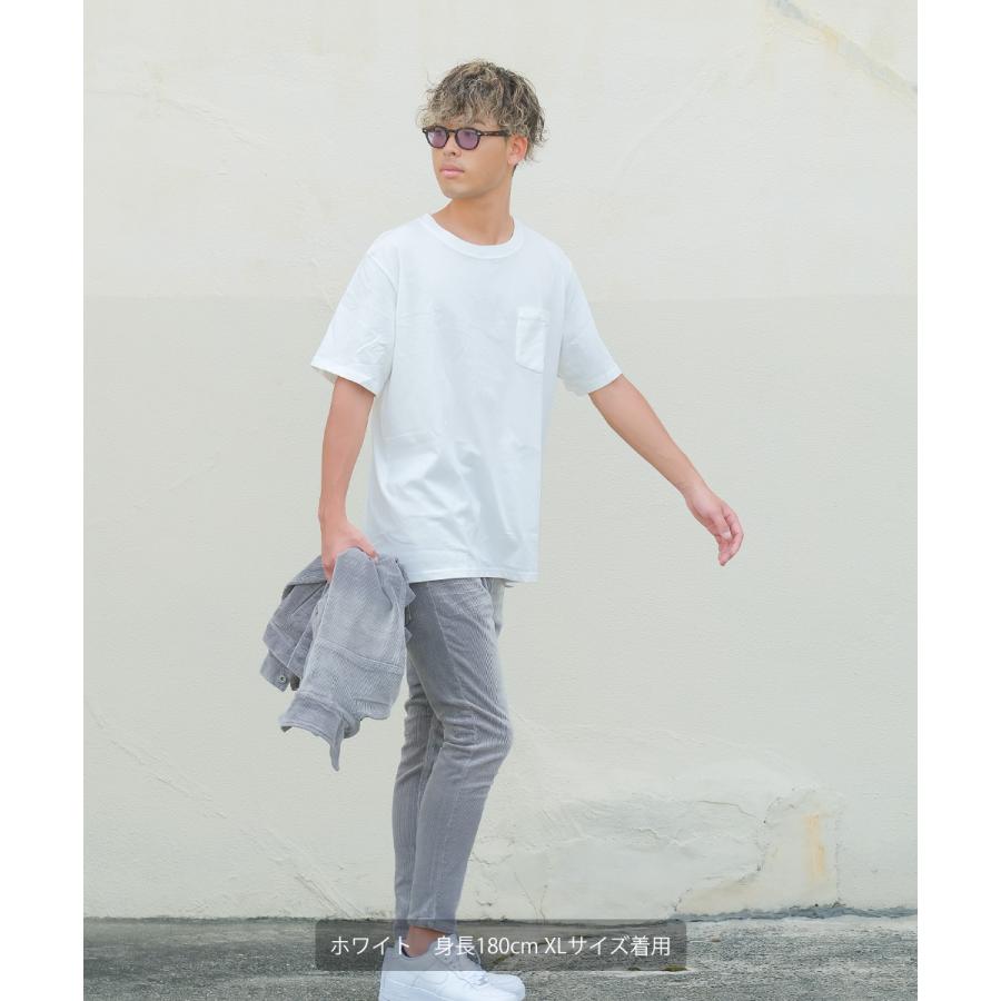 FRUIT OF THE LOOM Tシャツ メンズ 半袖 クルーネック ポケットT