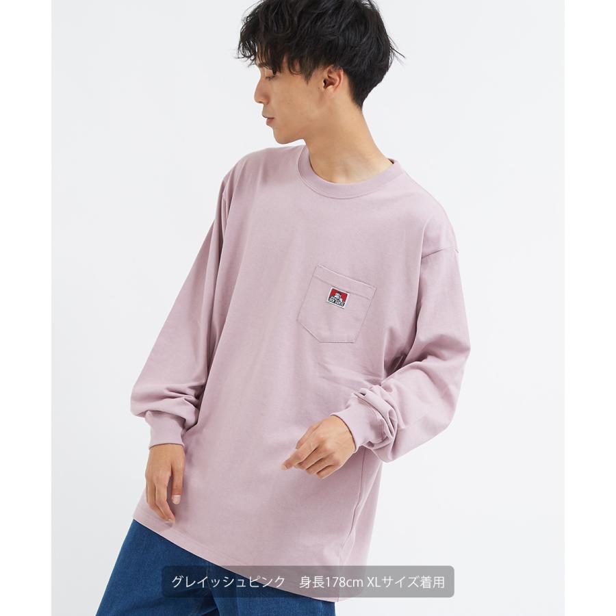 BEN DAVIS（ベンデイビス） Tシャツ メンズ 長袖 ワンポイント ロンT