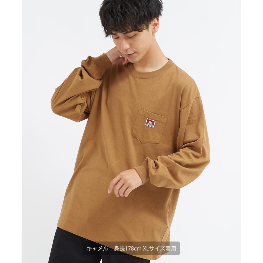 Pedestal ロンt DAB Brrrsos着用 BEN DAVIS（ベンデイビス） Tシャツ メンズ 長袖 ワンポイント ロンT
