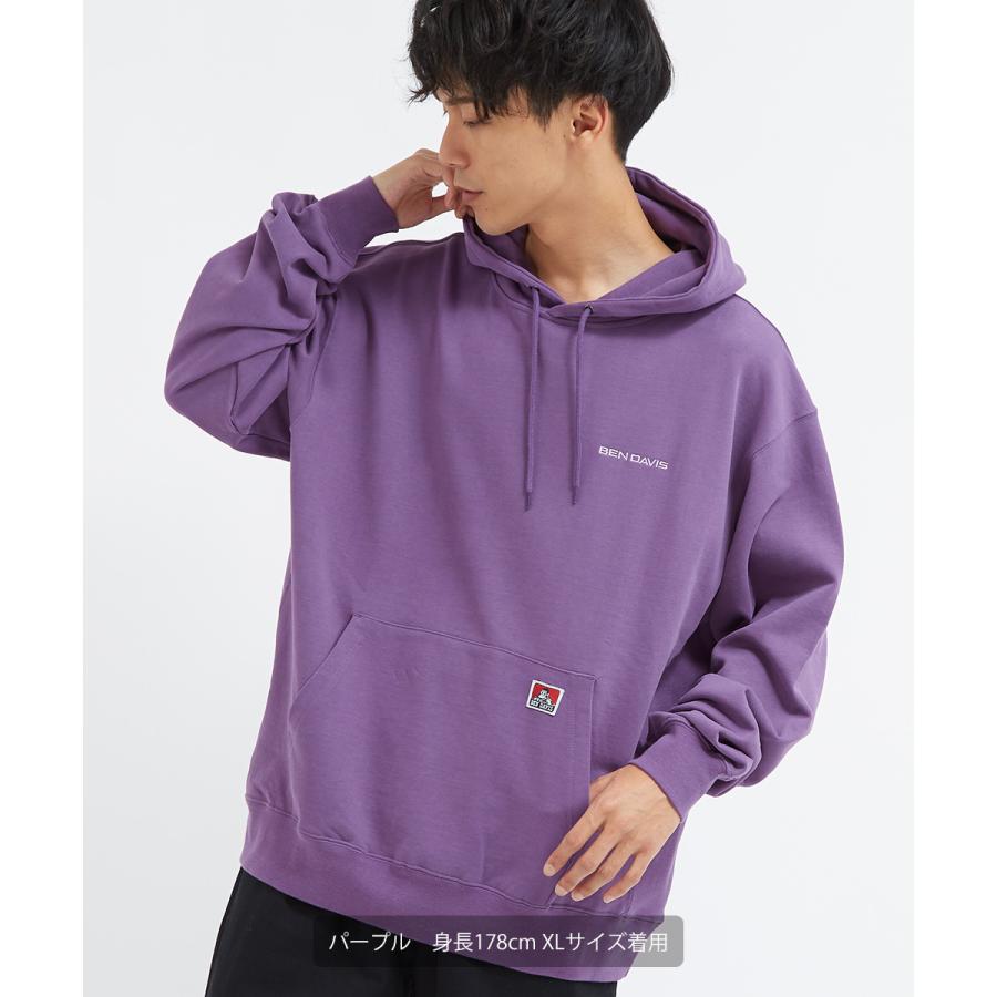 BEN DAVIS（ベンデイビス） パーカー メンズ 長袖 刺繍 ワンポイント