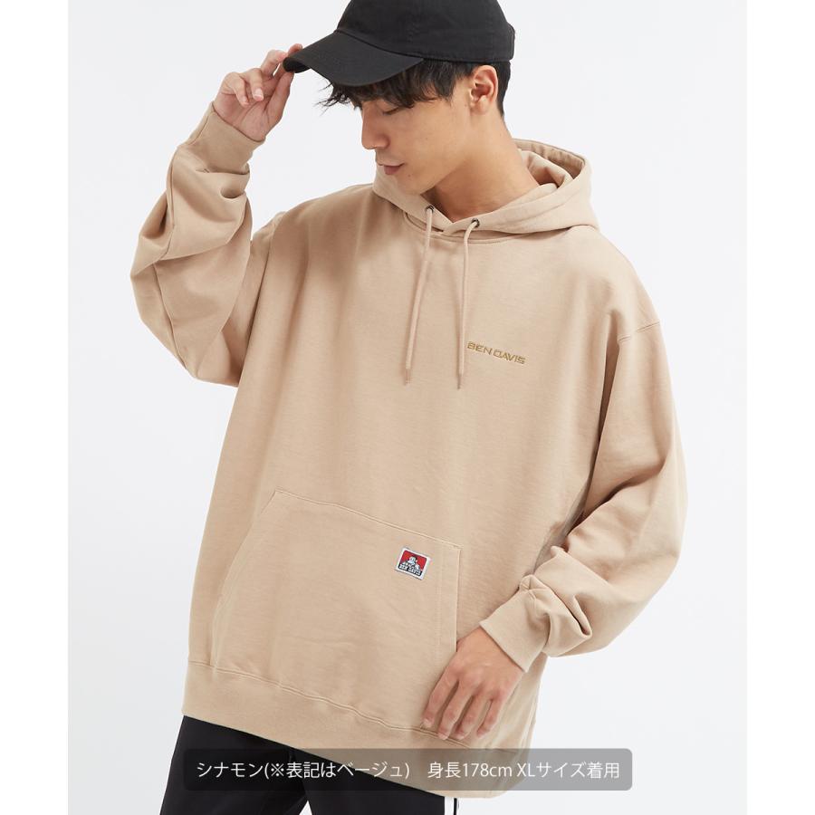 BEN DAVIS ベンデイビス パーカー メンズ 長袖 刺繍 ワンポイント