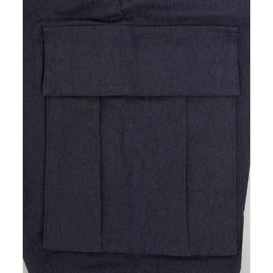 カーゴパンツ メンズ サルエル テーパード アンクル丈 ストレッチ 無地 黒 緑 青 アンクルパンツ ミリタリー キレイめ キレカジ シンプル improves | improves | 17