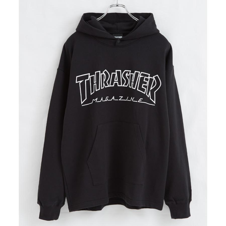 STARTER×THRASHER スターター×スラッシャー プルオーバーパーカー メンズ スウェットパーカー 長袖 ビッグシルエット オーバーサイズ 大きいサイズ ブランド | improves | 03