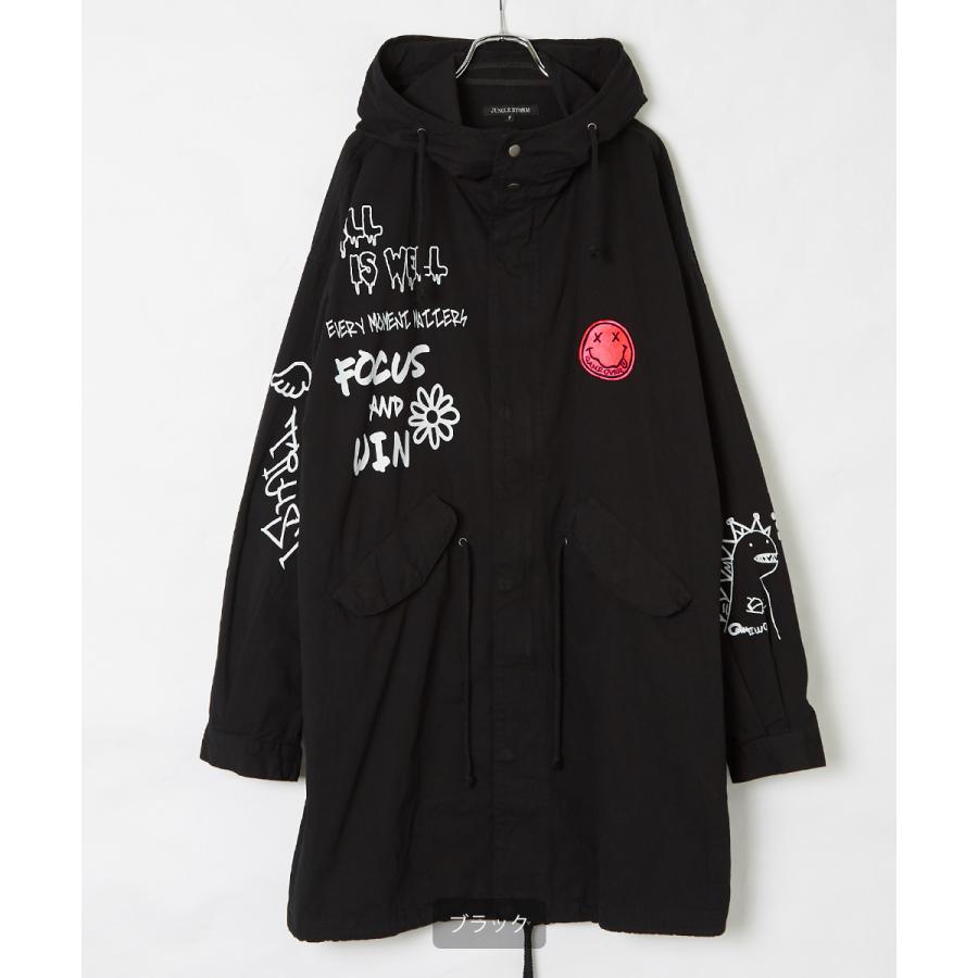 improves モッズコート メンズ ビッグシルエット デコレーション