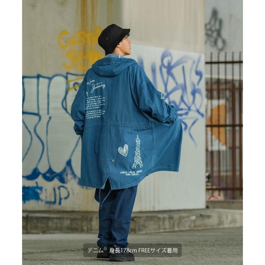 improves モッズコート メンズ ビッグシルエット デコレーション improves モッズコート メンズ ビッグシルエット デコレーション