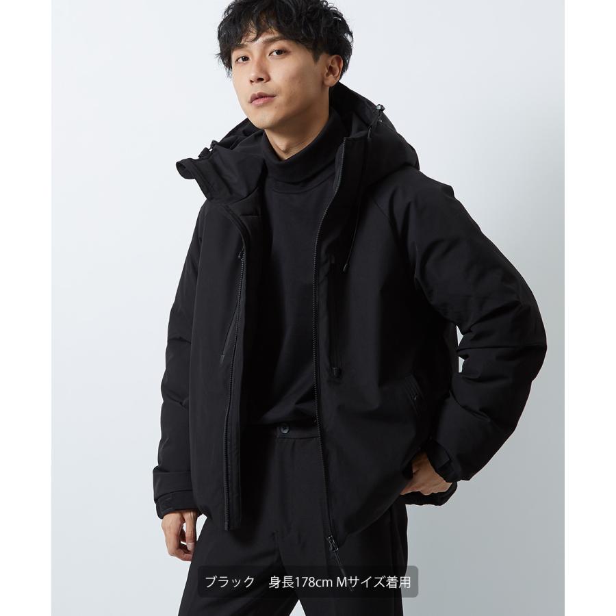 中綿ジャケット メンズ 防寒 撥水 ストレッチ スタンドネック フードジャケット 迷彩柄 カモフラ柄 無地 黒 緑 ダウンジャケット improves | improves | 11