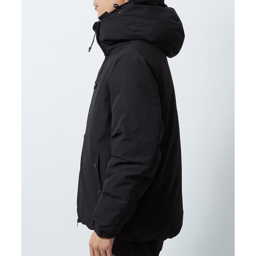 中綿ジャケット メンズ 防寒 撥水 ストレッチ スタンドネック フードジャケット 迷彩柄 カモフラ柄 無地 黒 緑 ダウンジャケット improves | improves | 14