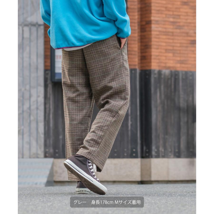 Revo. レヴォ ワイドパンツ メンズ ウールパンツ チェックパンツ 大きいサイズ オーバーサイズ ビッグシルエット ブランド | Revo. | 10