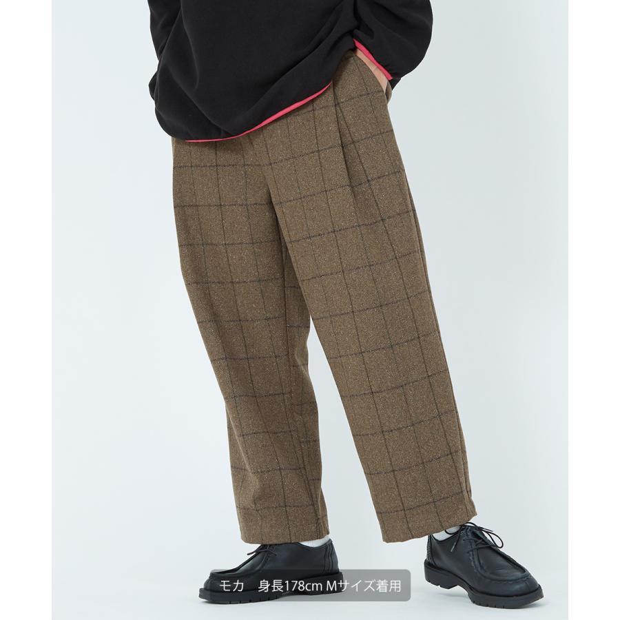 Revo. レヴォ ワイドパンツ メンズ ウールパンツ チェックパンツ 大きいサイズ オーバーサイズ ビッグシルエット ブランド | Revo. | 12