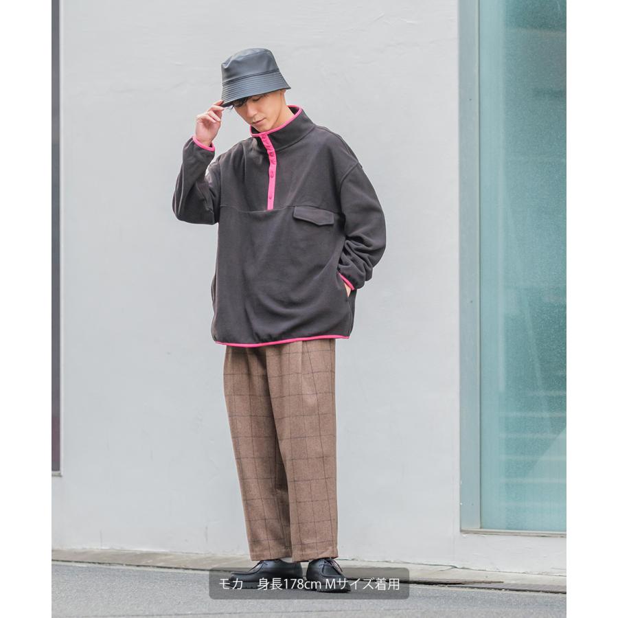 Revo. レヴォ ワイドパンツ メンズ ウールパンツ チェックパンツ 大きいサイズ オーバーサイズ ビッグシルエット ブランド | Revo. | 03