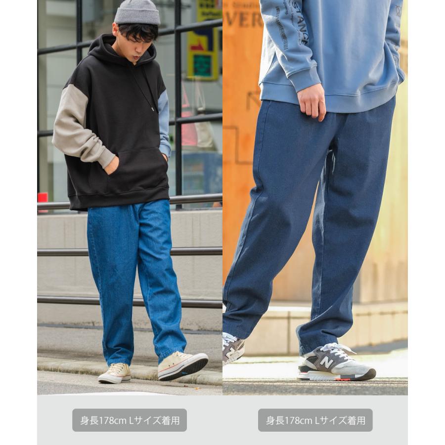 シェフパンツ メンズ セットアップ対応 コックパンツ クックパンツ ワイドパンツ チノパン デニム チェック ペイズリー バンダナ | improves | 02