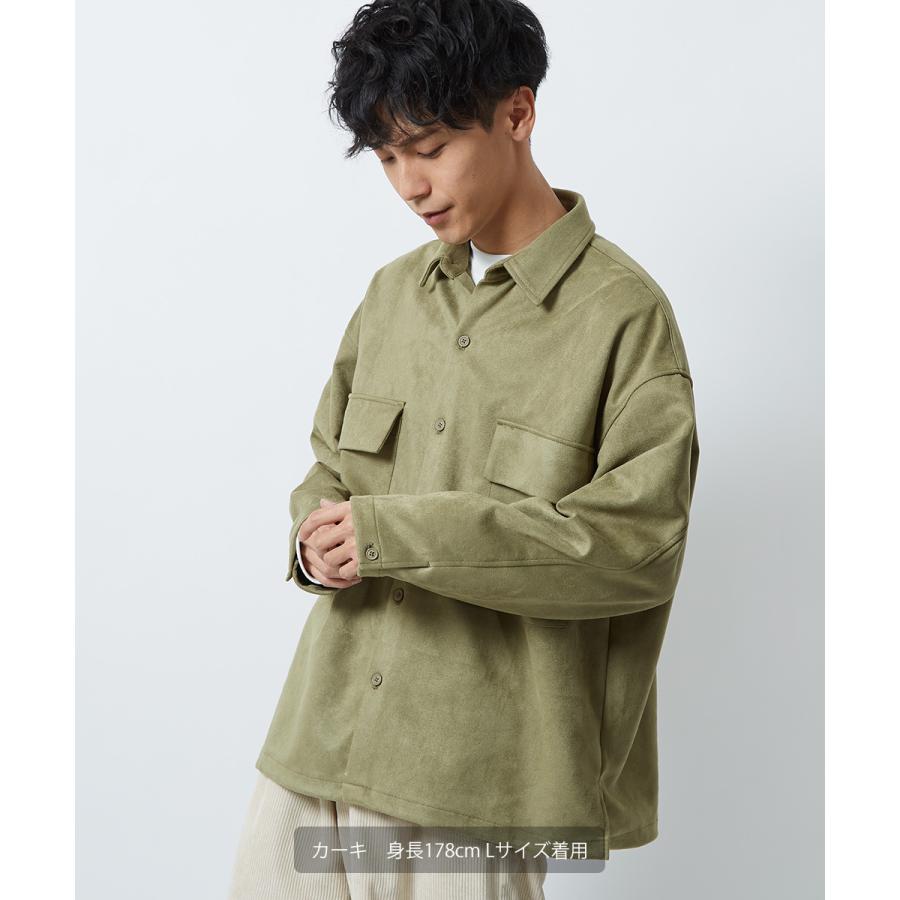 ノックアウト 麻生地 ボタンシャツ セットアップ カーキ 3XL/W42 improves（インプローブス） シャツ メンズ CPOジャケット オーバー