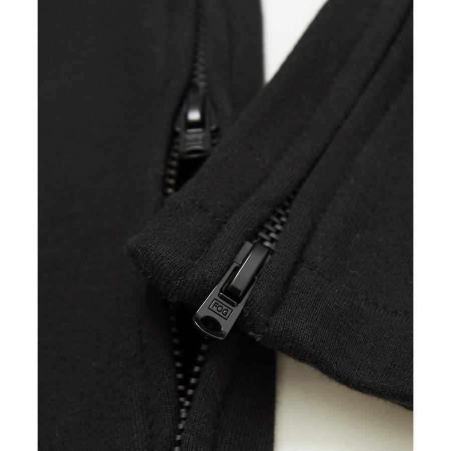 FOG ESSENTIALS エフオージーエッセンシャルズ スウェットパンツ メンズ 裾ジップ スリム 細身 ウエストゴム 無地 黒 セットアップ可能 スエットパンツ ブランド | FOG ESSENTIALS | 16
